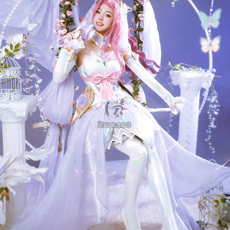 LOL Crystal Rose Seraphine Cosplay Costume