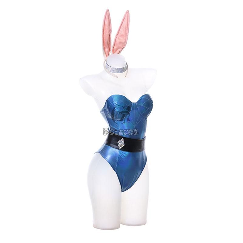 LOL KDA Nine-Tailed Fox Ahri Bunny Girl Cosplay Costume