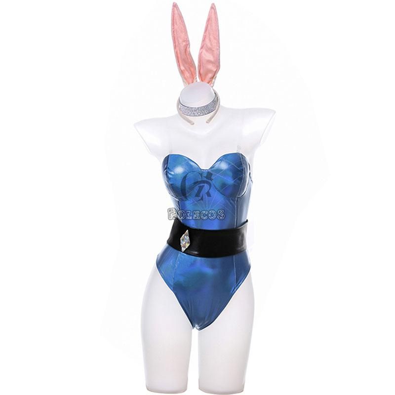 LOL KDA Nine-Tailed Fox Ahri Bunny Girl Cosplay Costume