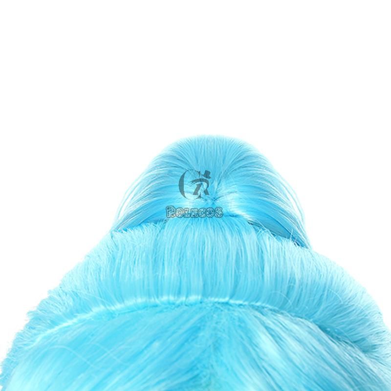 LOL Spirit Blossom Vayne Green Mixed Blue Long Cosplay Wigs
