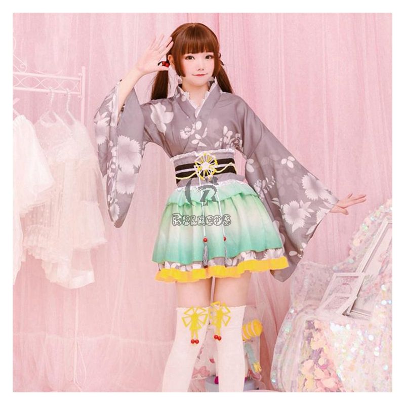 Love Live Kotori Minami  Kimono Anime Cosplay Costumes