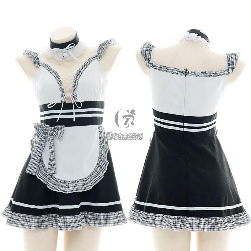 Maid Pierced Sexy Lingerie Cosplay Costume