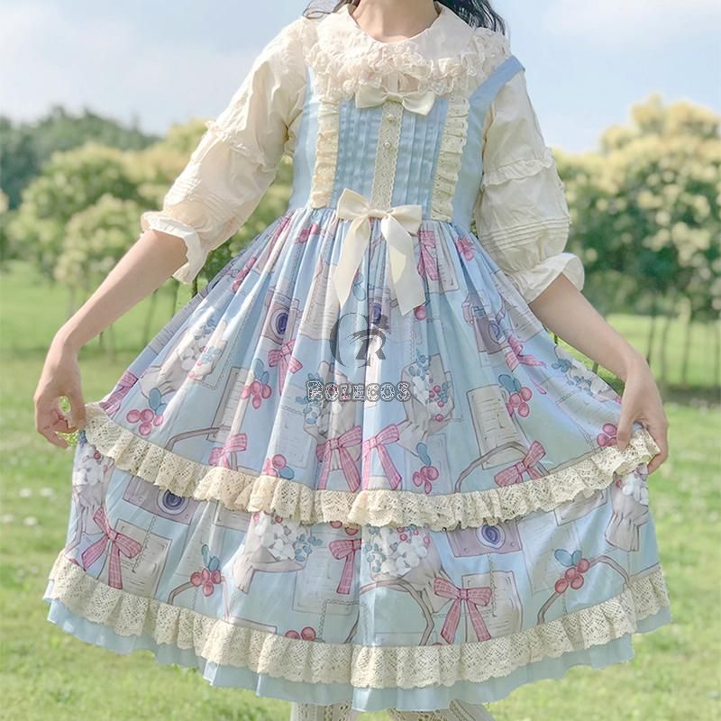 Memory bouquet JSK Cute Lolita Dress Daily Cosplay Costume7