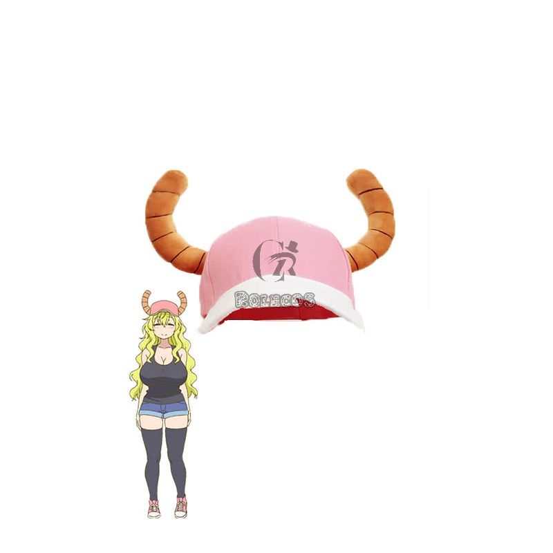 Miss Kobayashi's Dragon Maid Quetzalcoatl Lucoa Pink Cosplay Hat