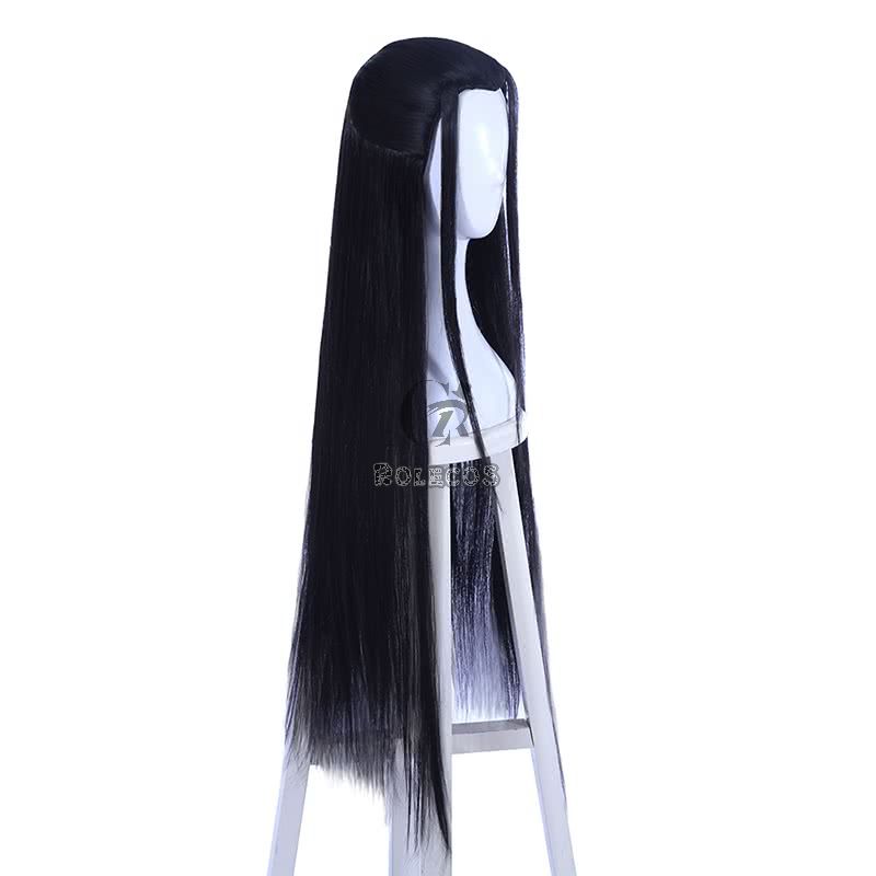  70cm Long Game Liuxiang Chu Cosplay Black Straight Wigs 