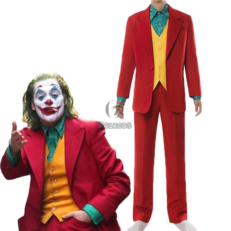 Movie Joker 2019 Joker Halloween Male Suit Cosplay Costume