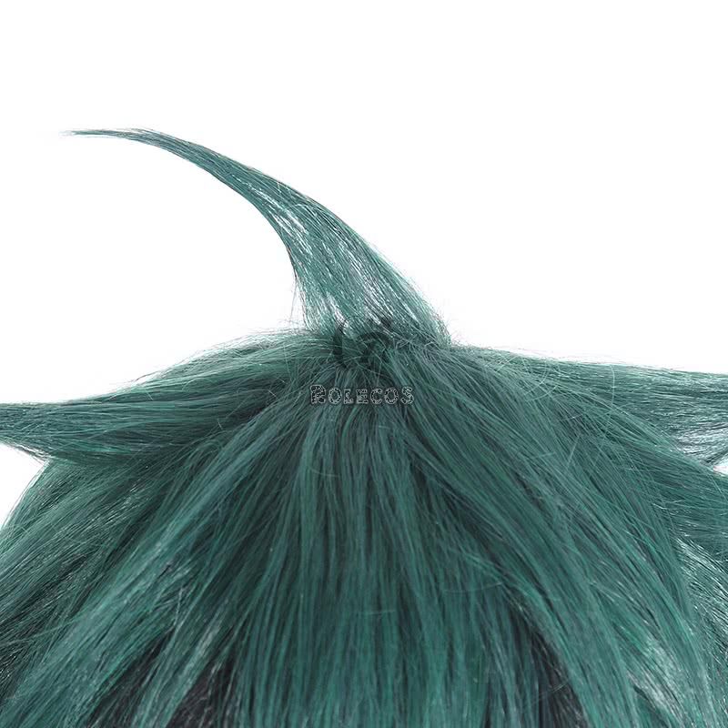 My Hero Academia Izuku Midoriya Fluffy Green and Black Gradient Hair Cosplay Wigs