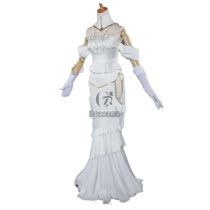 Overlord Albedo White dress Cosplay Costume