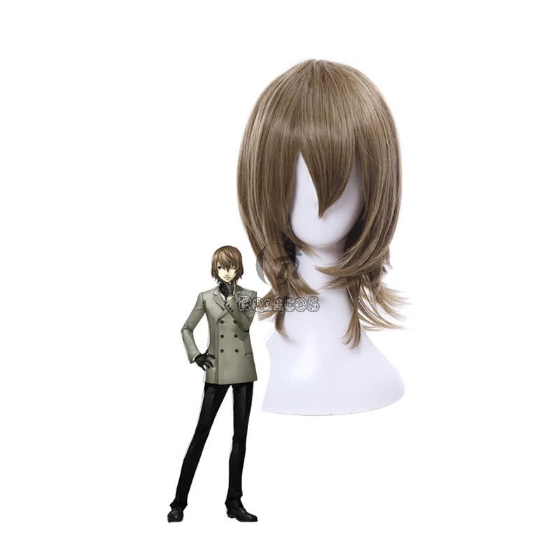 Persona 5 Goro Akechi shorts ynthetic men cosplay wigs