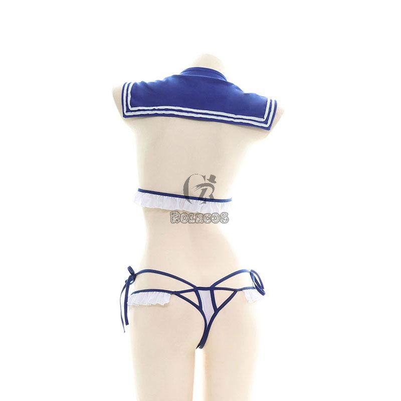 Sailor Style Bowknot Underwear Suit Cosplay Costume