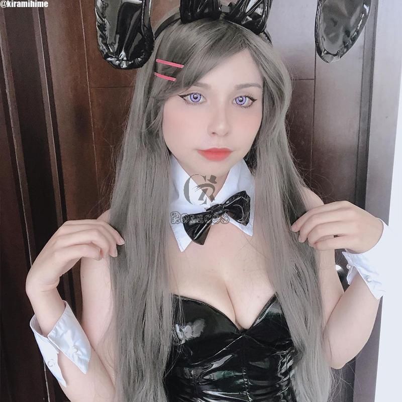 Seishun Buta Yarou wa Bunny Girl Senpai no Yume wo Minai Sakurajima Mai  White Bunny Girl Cosplay Costume For Sale
