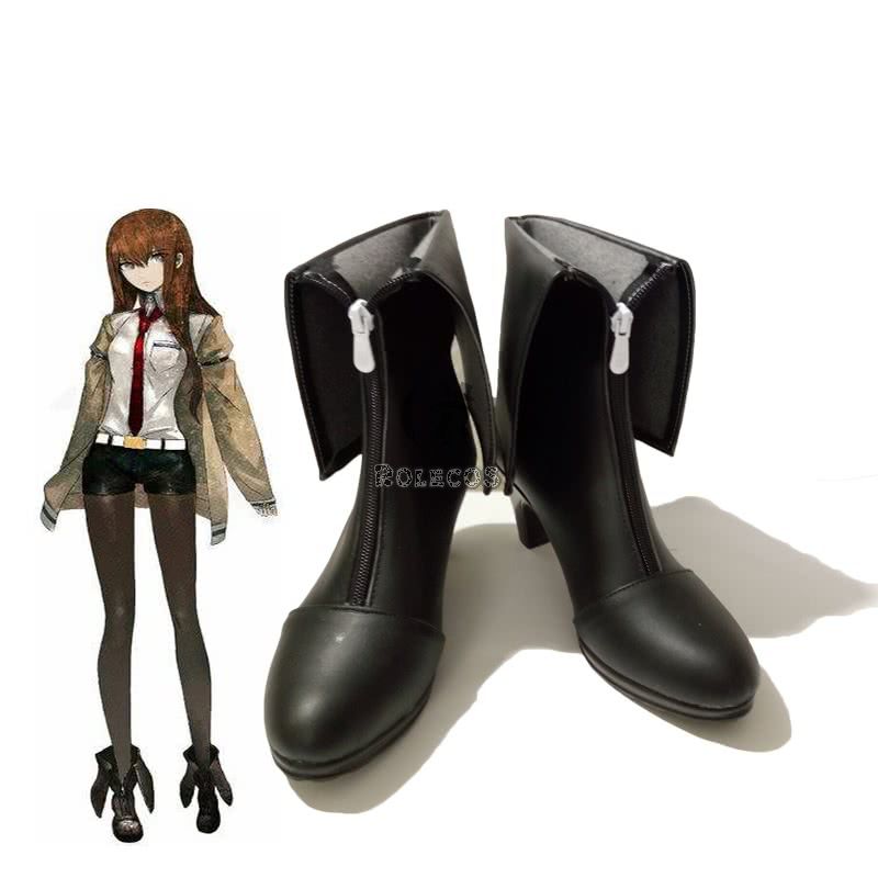 Steins;Gate 0 Kurisu Makise Black Cosplay Shoes