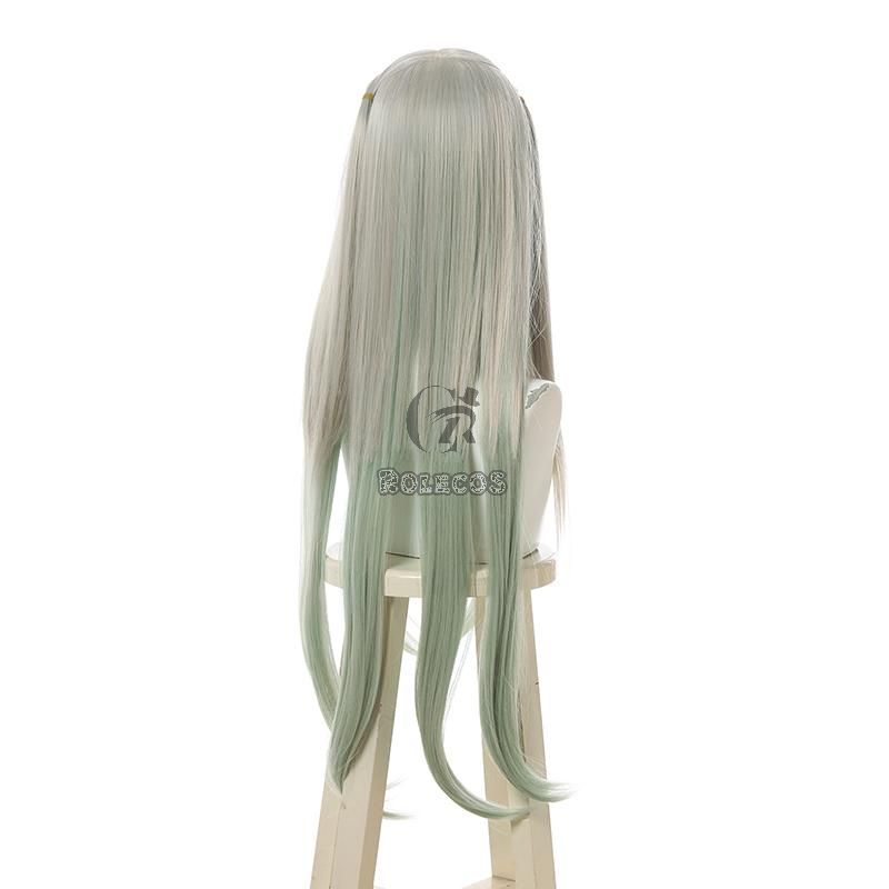 Toilet-Bound Hanako-kun Yashiro Nene Gray Mixed Green Long Cosplay Wigs 