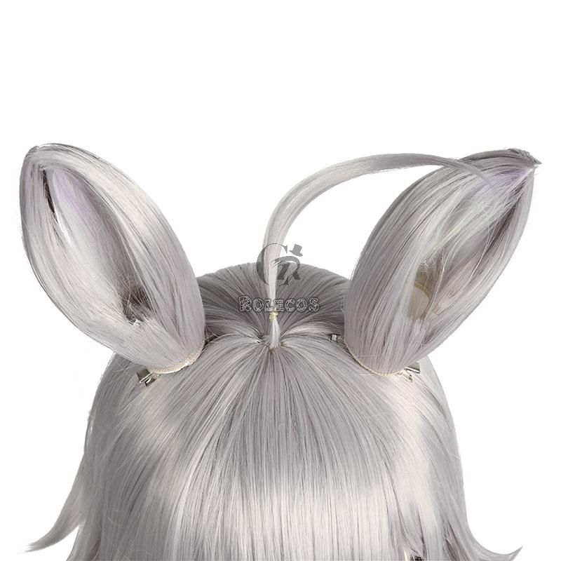 Uma Musume Pretty Derby Oguri Cap Silver Gray Long Cosplay Wigs