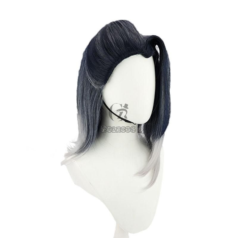 Valorant Project A Fade Mixed Color Cosplay Wigs