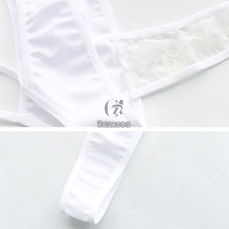 White Sexy Lace Bodysuit Underwear Cosplay Costume