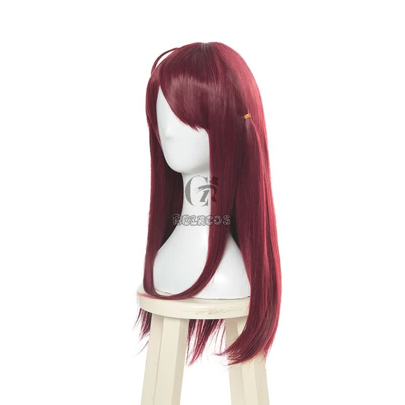 ZOMBIE LAND SAGA Minamoto Sakura Red Long Cosplay Wigs