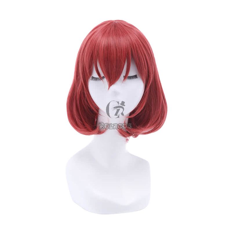  Anime Cosplay Wigs Medium Red Hair