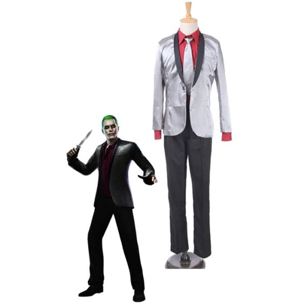 Suicide Squad Movie Joker Purple Cosplay Costumes Coat