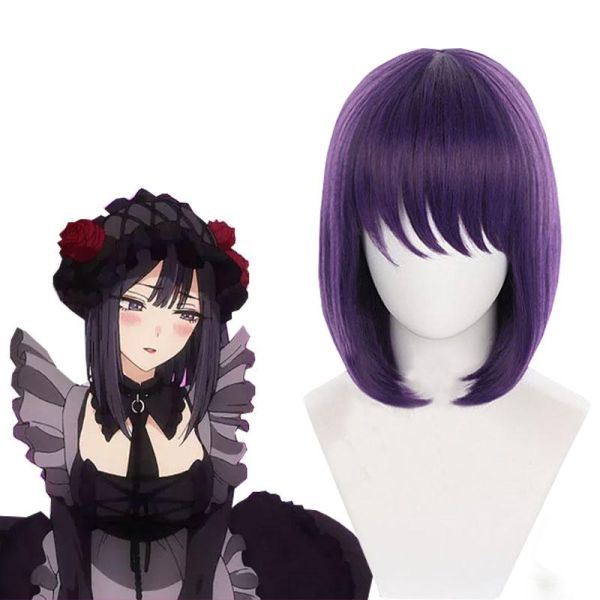 Anime My Dress-Up Darling Wakana Gojo Cosplay Wig Short Black Hair